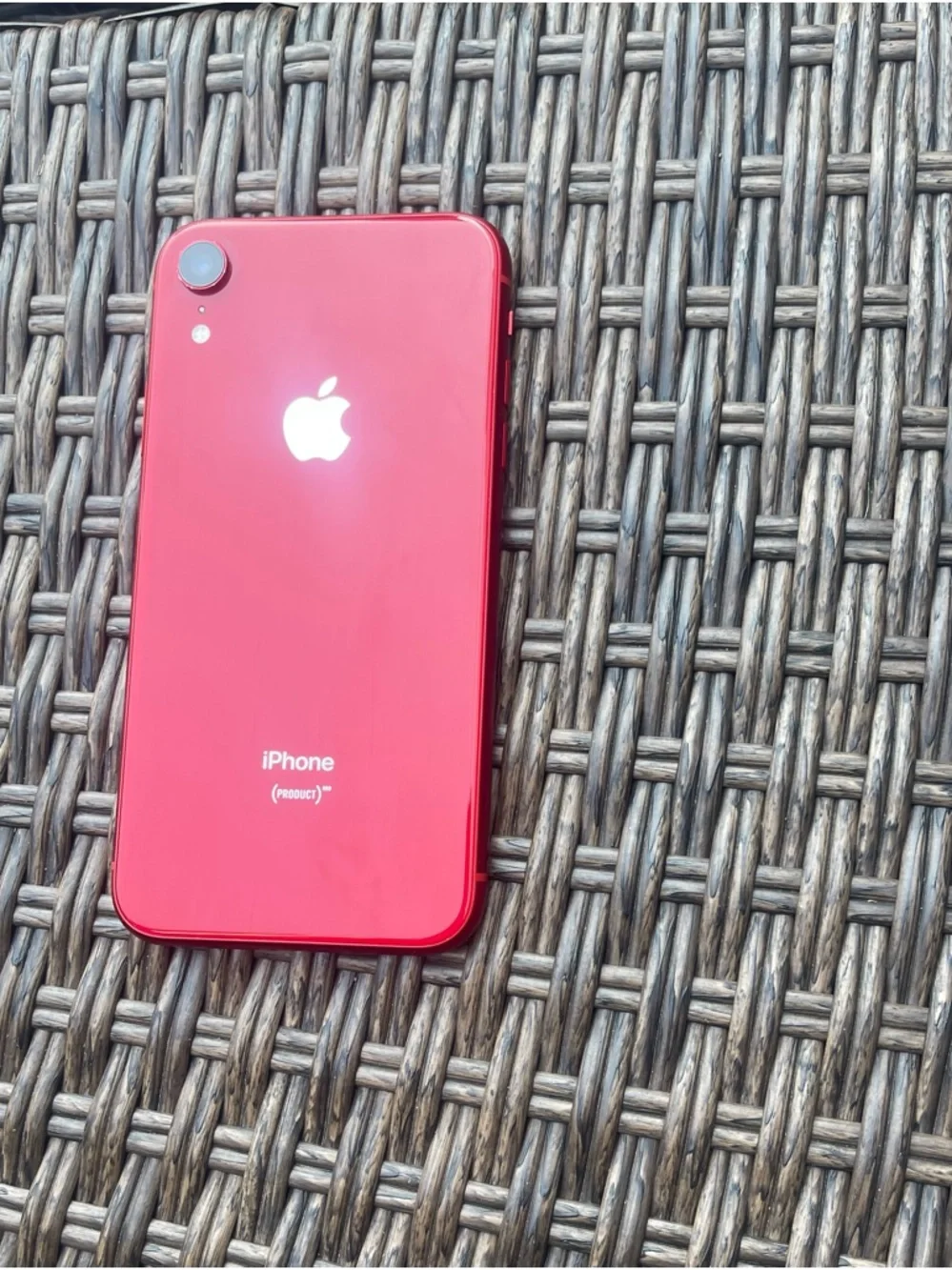 Apple iPhone XR Red Back Frame Housing with Rear Camera + Battery Excellent